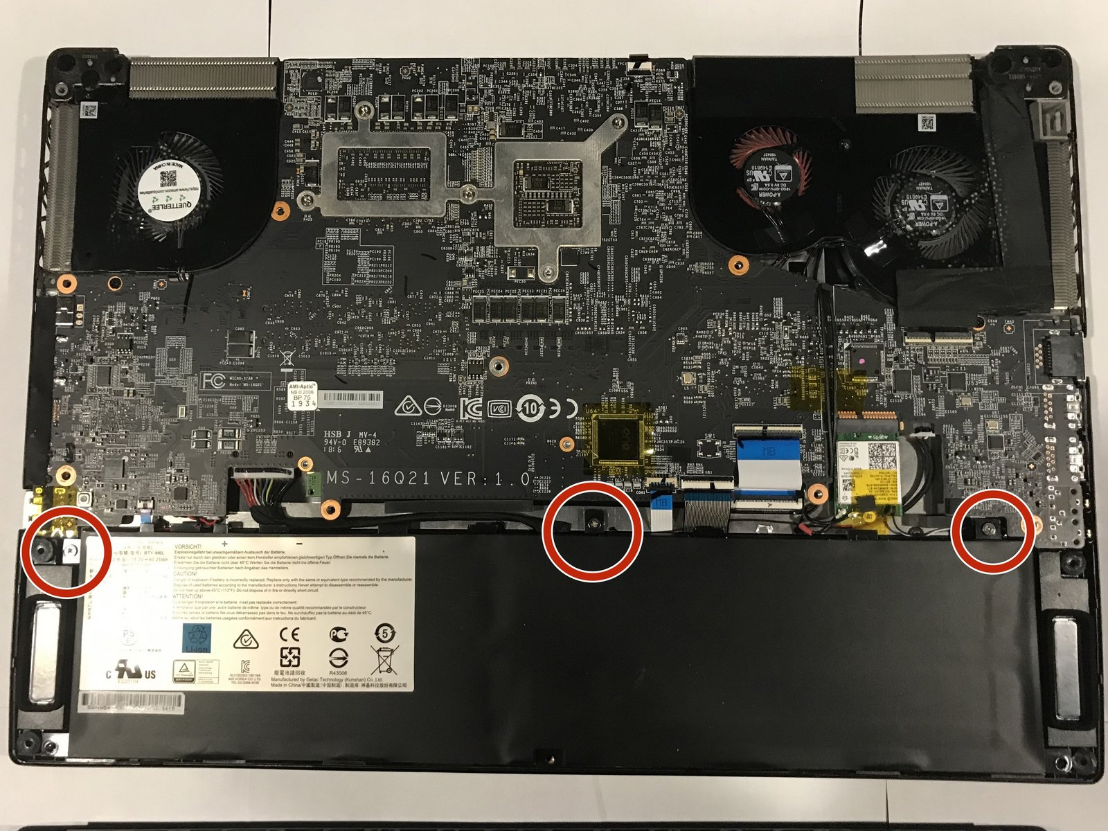 How to replace and fix MSI Creator P65 GS65 MS-16Q3 MS-16Q1 MS-16Q2 MS-16Q4 LCD Rear Top Lid Back Cover black msilogo A Case (MSI GS65 Stealth Thin 8RE)